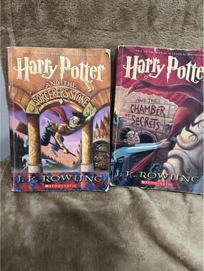 Harry Potter 5 Book Set 1-4, 6-7 Slightly Creased Slightly Withered